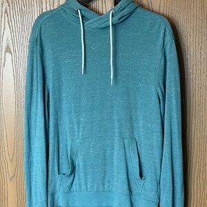 URBAN PIPELINE LIGHTWEIGHT MEN’S SIZE S ULTIMATE HOODIE TEAL & WHITE SPECKLED